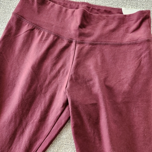 Offline By Aerie OG Legging Large Long Burgundy Cotton NWT Regular Rise - Picture 2 of 6